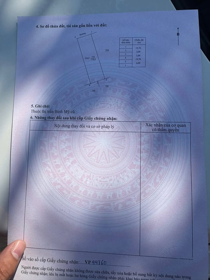 Lô Đất KDT Tây Bình Mỹ 118.4m² giá thỏa thuận - Tiềm năng tăng giá cao!