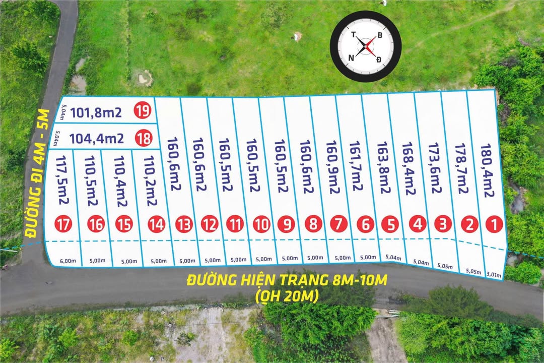 Đất nền thổ cư Diên Lạc 101m² - Giá chỉ từ 624 triệu - Sổ hồng trao tay!