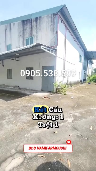Xưởng 2 tầng Tân Thạnh Tây, Củ Chi 1040m² giá 11.5 tỷ - Đầu tư sinh lời ngay!