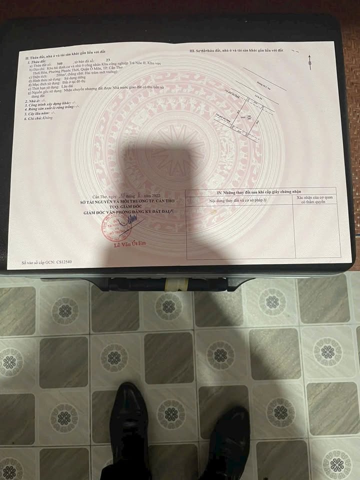 Bán đất nền Tái Định Cư KCN Trà Nóc 2, Ô Môn, Cần Thơ 200m² - Cơ hội đầu tư hấp dẫn!