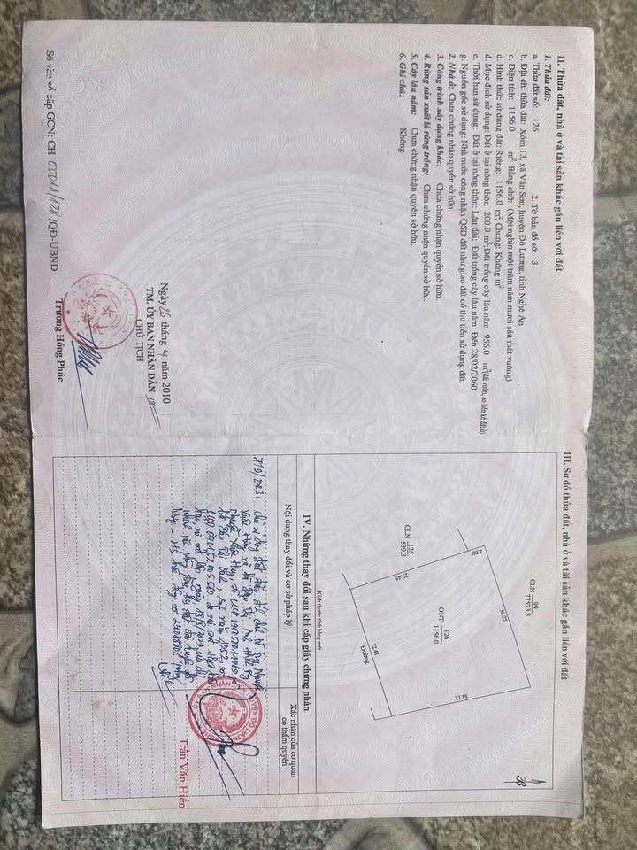 Đất nền Văn Sơn, Đô Lương 1156m² chỉ 1 tỷ - Cơ hội đầu tư tuyệt vời!