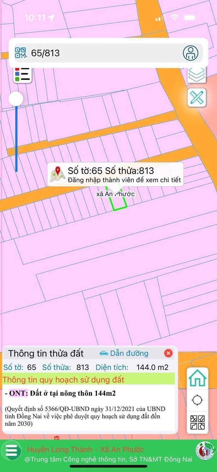 Đất nền 144m² xã An Phước, Long Thành giá 2.8 tỷ - Đầu tư sinh lời ngay!