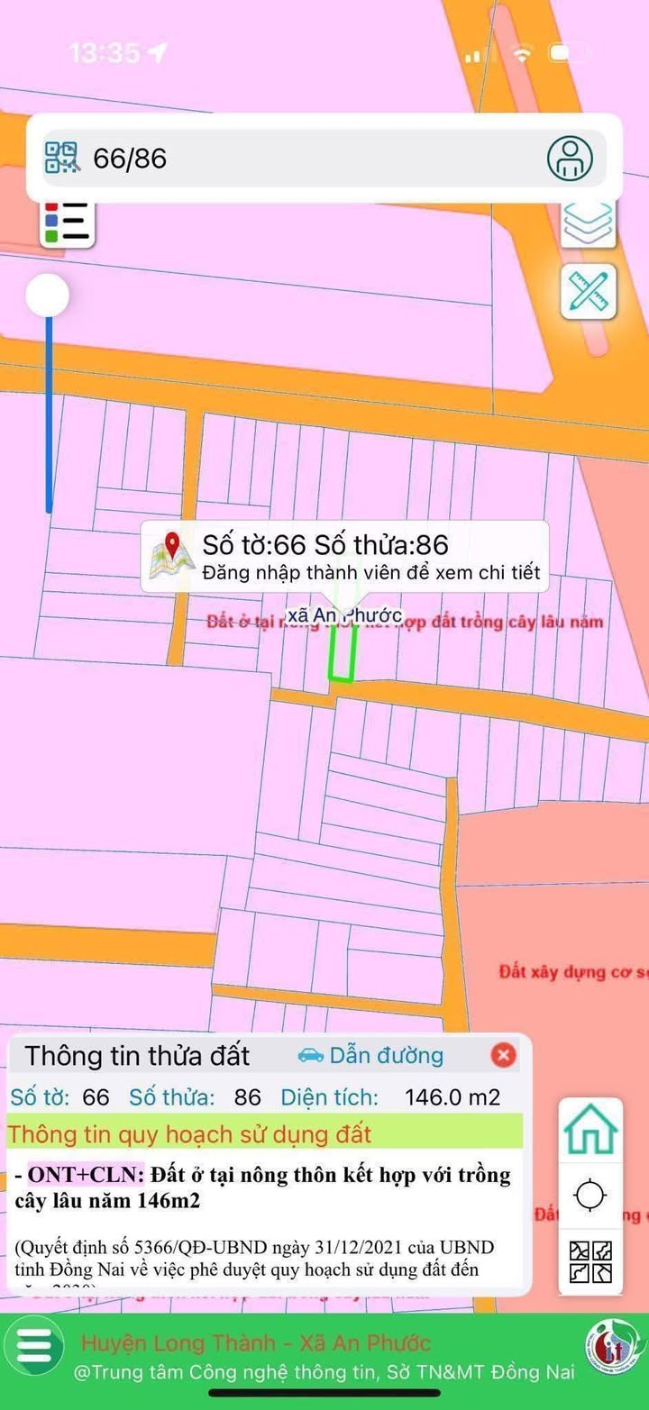 Đất thổ cư 147m² ấp 3, xã An Phước - Giá chỉ 2.5 tỷ, đầu tư sinh lời!