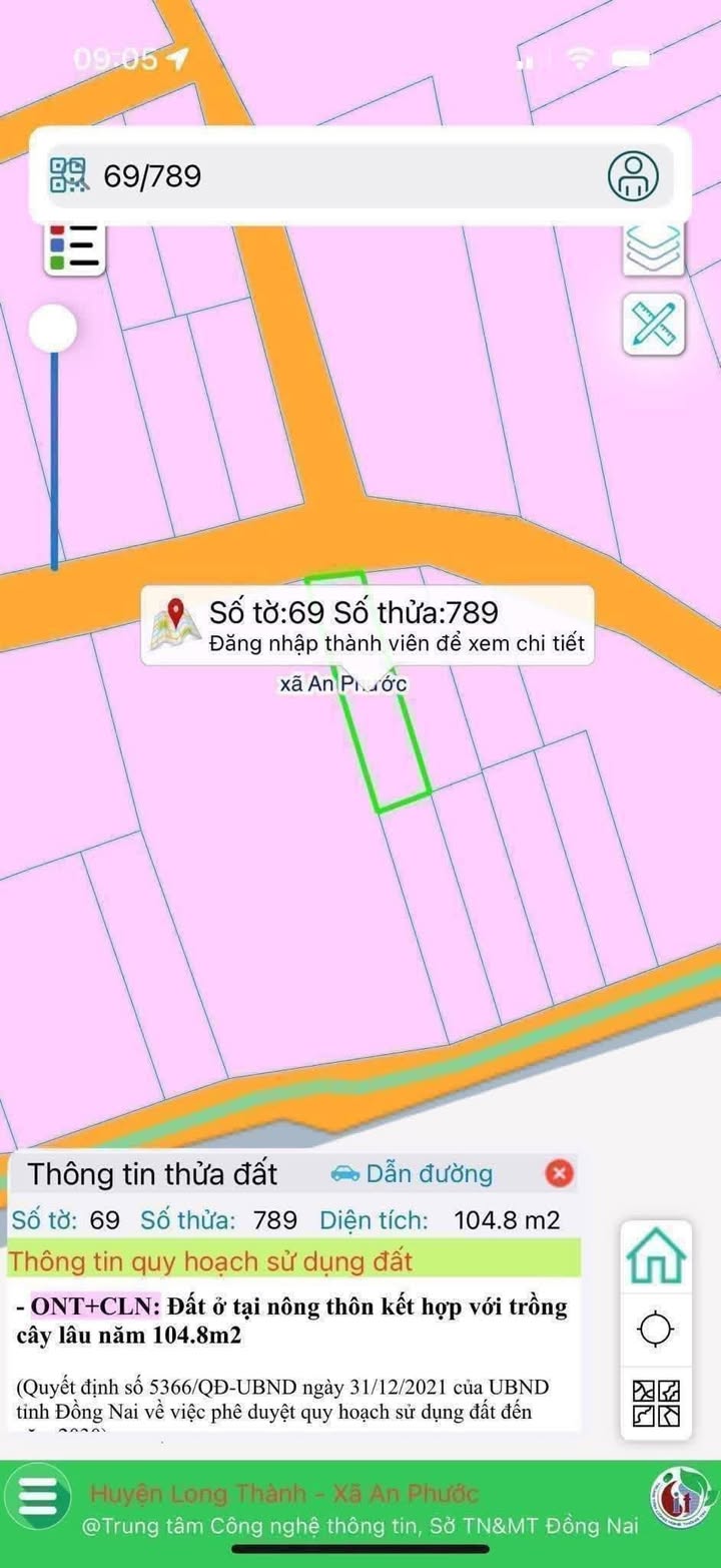 Đất mặt tiền hẻm 6 Chu Văn An, An Phước, 105m² giá 2.5 tỷ - Kinh doanh thuận lợi!