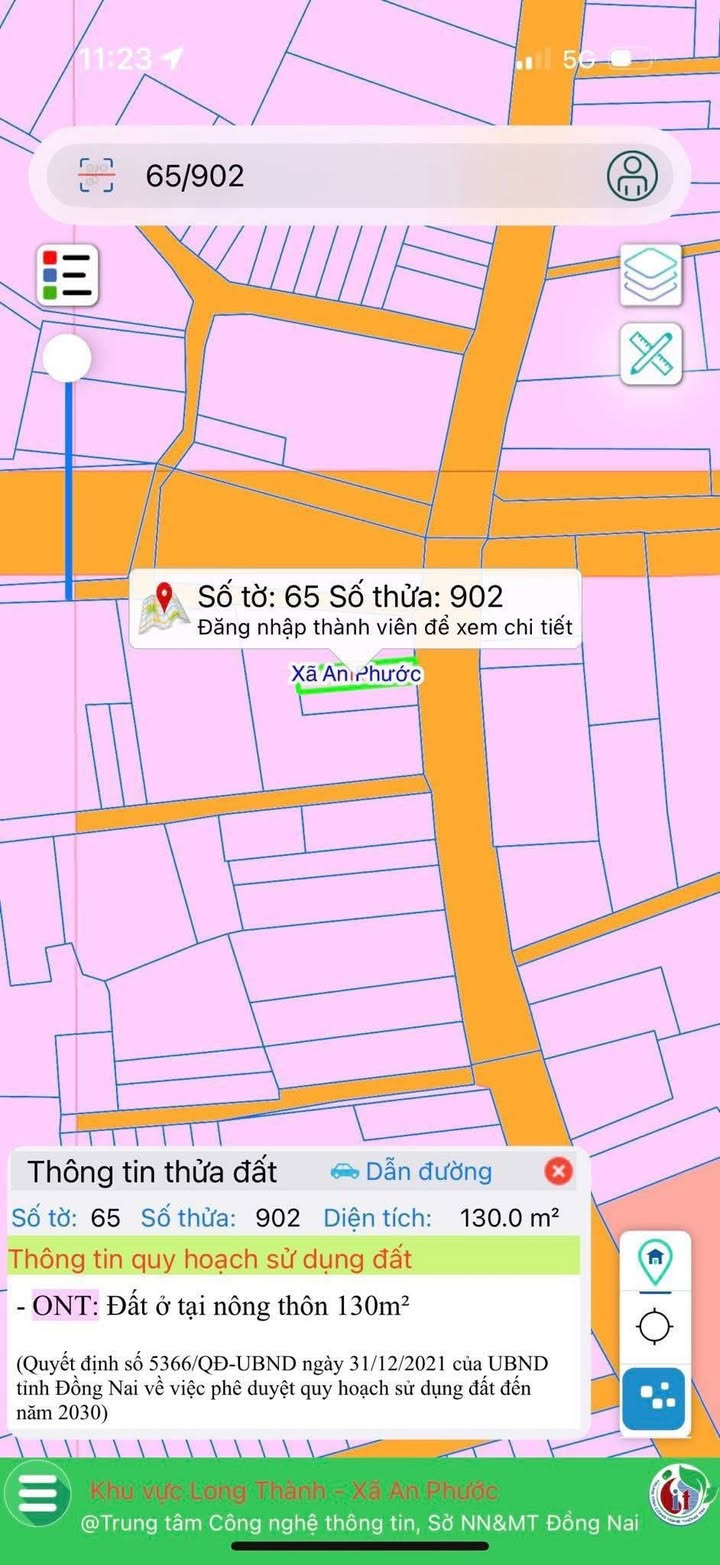 Đất nền đẹp An Phước, Long Thành 122.68m² giá 3 tỷ - Sổ hồng chính chủ!