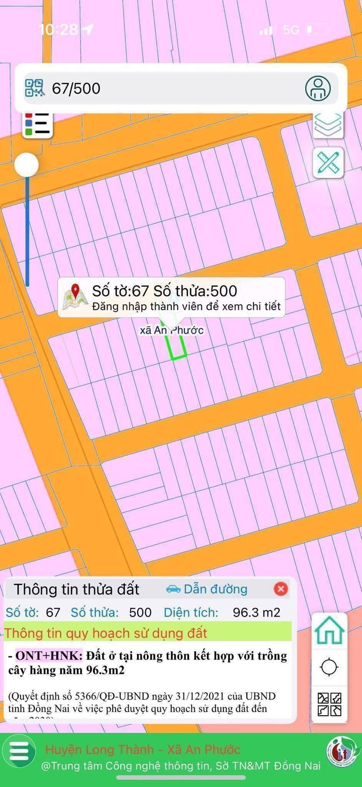 Đất nền ấp 3 xã An Phước 96m² giá 3.3 tỷ - Đầu tư lý tưởng!