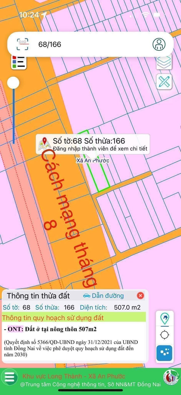 Đất nền 507m² xã An Phước - Giá 5 tỷ, đầu tư sinh lời ngay!