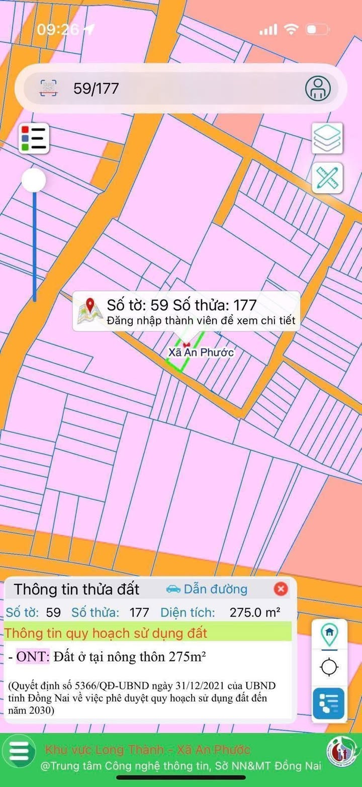 Đất nền 275m² tại An Phước, Long Thành - Đầu tư sinh lời, giá chỉ 4 tỷ VND!