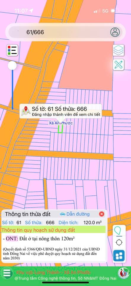 Đất nền 120m² xã An Phước giá 3 tỷ - Đầu tư lý tưởng cho tương lai!