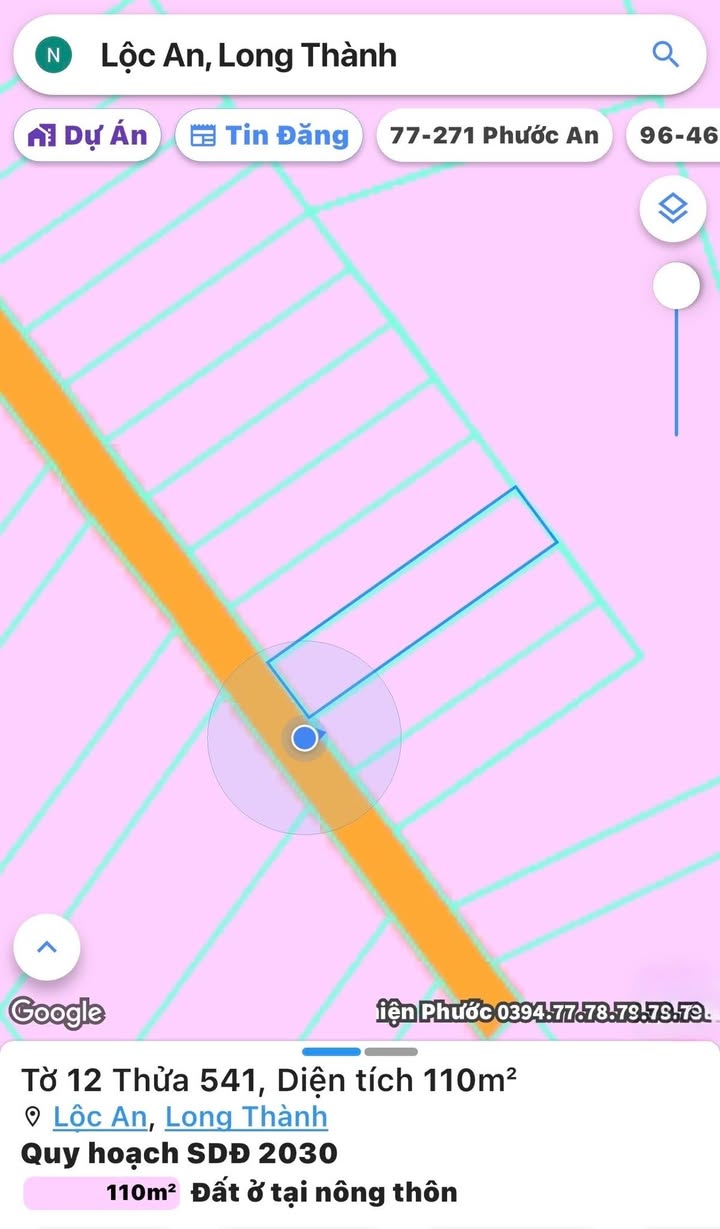 Đất nền ấp Thanh Bình, xã Lộc An, 99.6m² giá 1.7 tỷ - Đầu tư sinh lời chắc chắn!