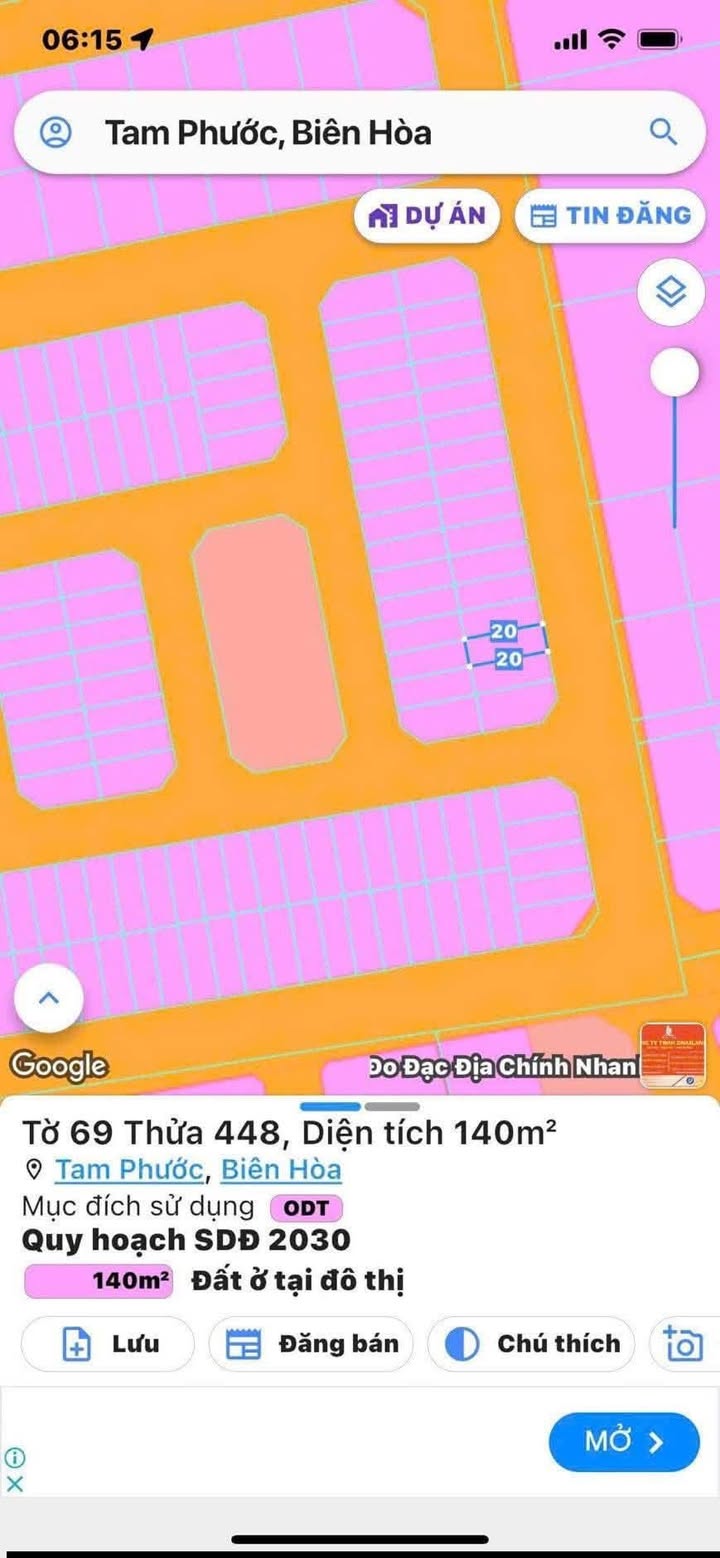 Đất nền KDC Tín Nghĩa Tam Phước Biên Hòa, 140m² giá 2.5 tỷ - Sổ đỏ chính chủ, pháp lý rõ ràng!