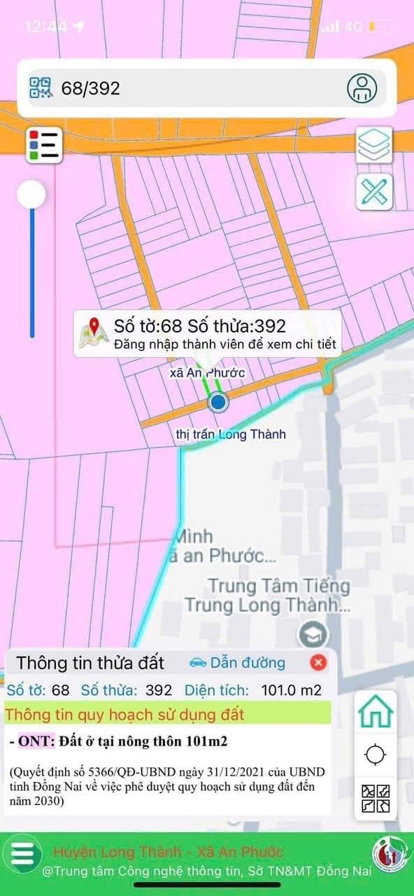 Đất nền ấp 3 xã An Phước 101m² giá 2 tỷ - Khu dân cư đông đúc, cơ hội đầu tư tốt!