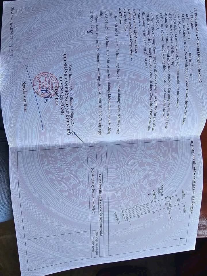 Đất kinh doanh mặt tiền Quốc Lộ 7A, Vĩnh Thành 114m² giá 4 tỷ - Cơ hội hiếm có!