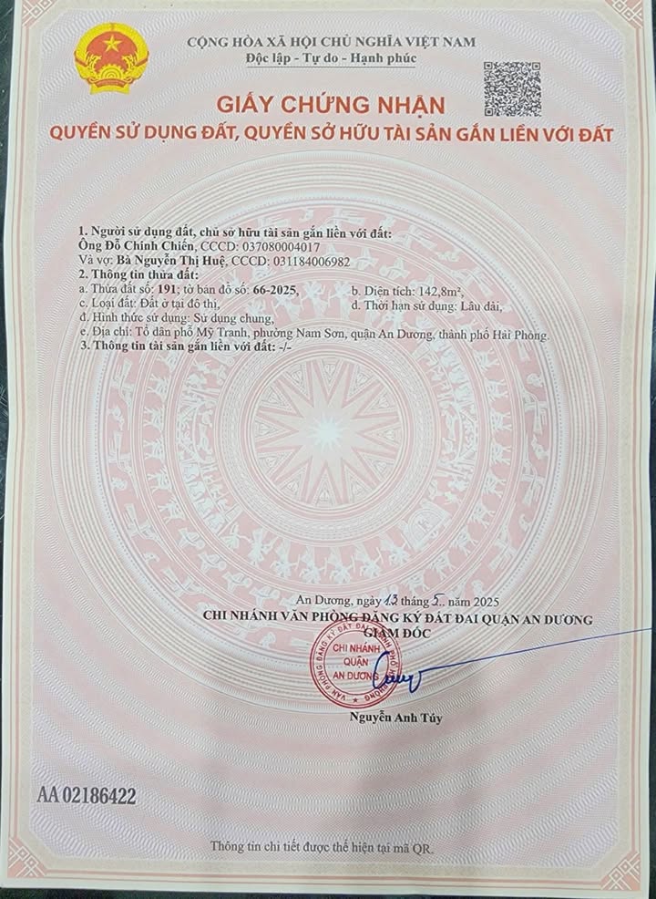 Nhà 1.5 tầng tại Mỹ Tranh, An Dương 50m² giá 1.55 tỷ - Sổ đỏ chính chủ!