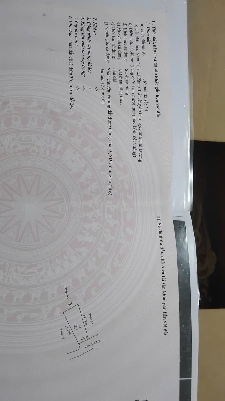 Đất nền thôn Nam Cầu, Gia Lộc, 88m² chỉ 800 triệu - Cơ hội đầu tư tuyệt vời!