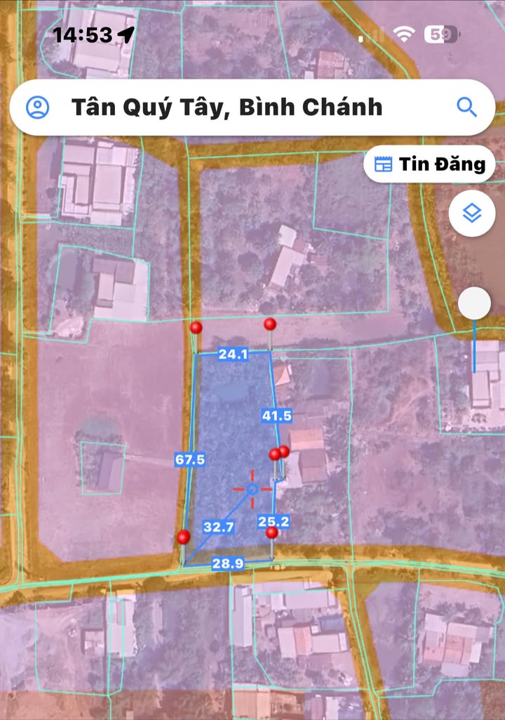 Đất nền 1792m² Tân Quý Tây, Bình Chánh giá 18 tỷ - Tiềm năng sinh lời cao!