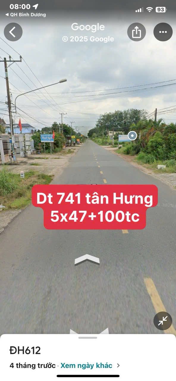 Đất nền mặt tiền ĐT741 Tân Hưng 235m² giá 1.9 tỷ - Đầu tư sinh lời ngay!