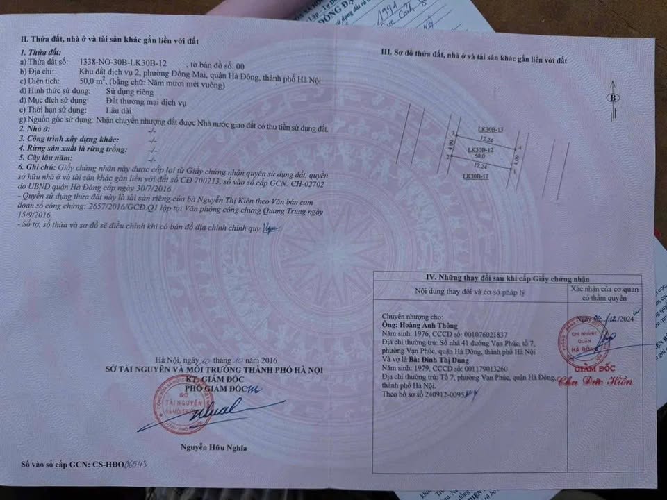 Đất dịch vụ Đồng Mai 50m² giá thỏa thuận - Vị trí đắc địa, tiềm năng tăng giá cao!