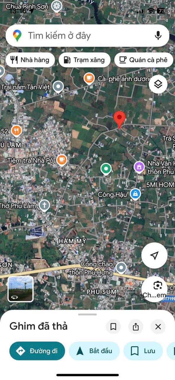 Đất vườn lô góc 3 mặt tiền 1161m² giá 1 tỷ - View kênh nước thoáng mát!