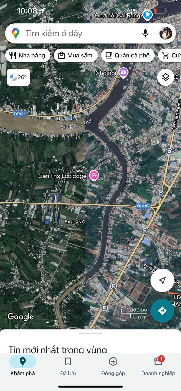 Đất cho thuê 40.000 m² tại Ba Láng, Cái Răng - Giá chỉ 20 triệu/tháng!