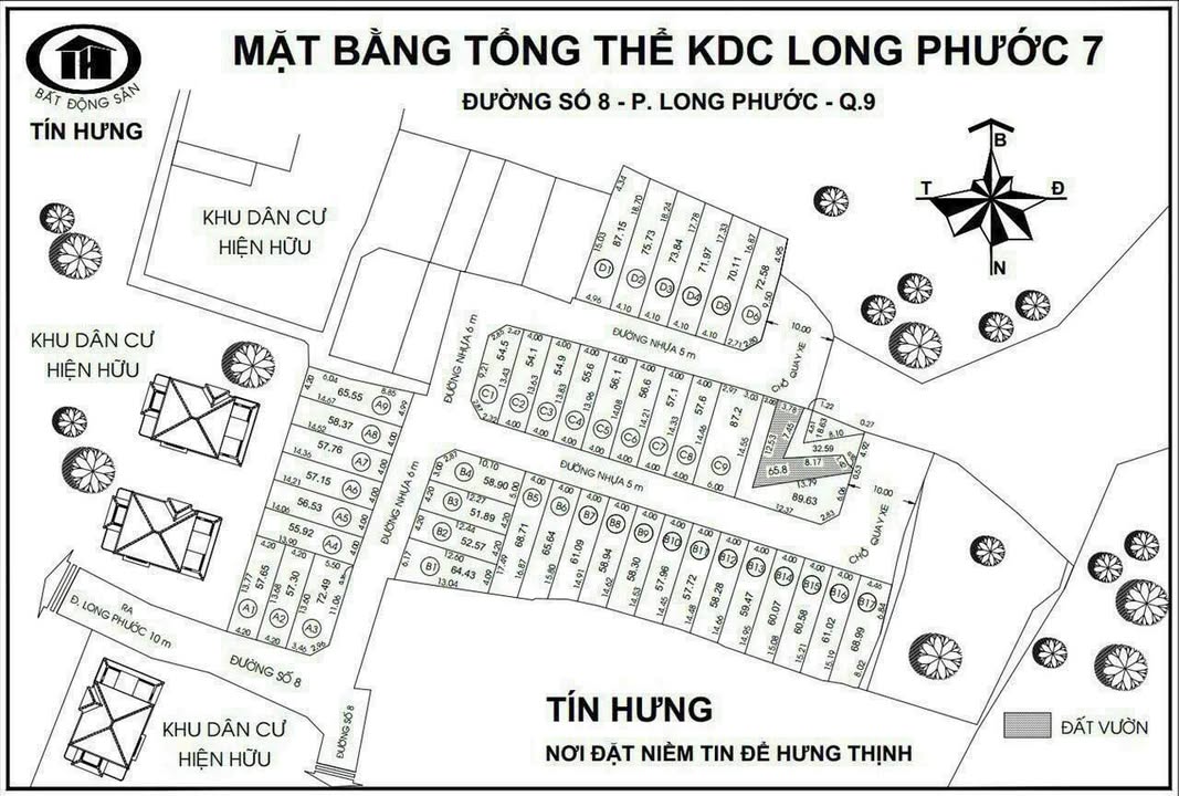 Đất nền Long Phước 61m² giá 2.7 tỷ - Vị trí đắc địa gần chợ!
