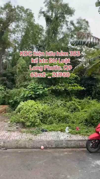 Đất nền KDC 383 Làng Đại Học 65m² giá 2.98 tỷ - Sổ hồng pháp lý rõ ràng