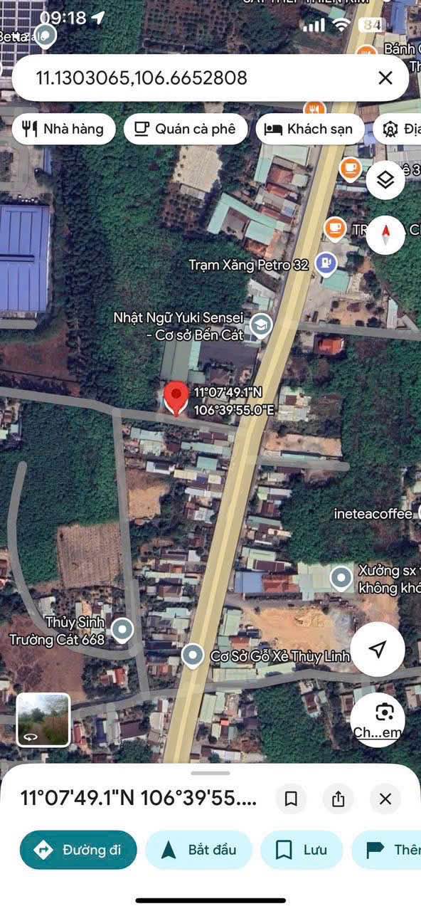 Đất Hòa Lợi Bến Cát 180m² giá 1.3 tỷ - Đường nhựa thuận tiện vào KCN!