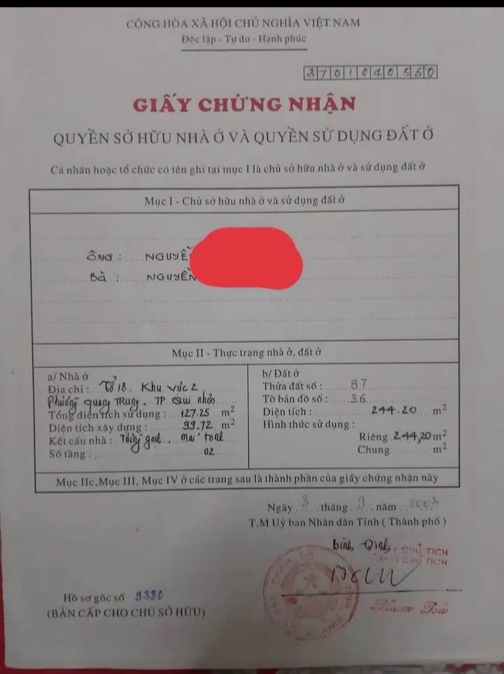 Nhà chính chủ Tô Hiến Thành, Quy Nhơn 244m² giá 10.5 tỷ - Vị trí đắc địa, đầu tư sinh lời!