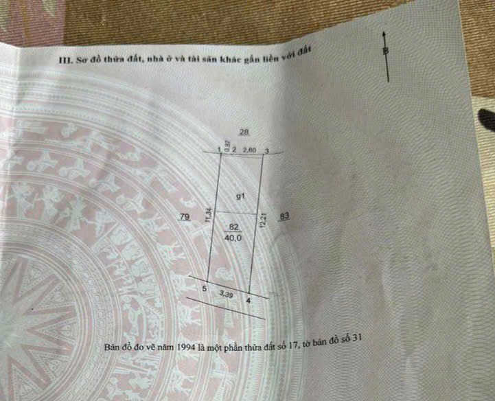 Đất nền Đại Áng, Thanh Trì 40m² - Ngõ ô tô tránh, giá thỏa thuận ngay!