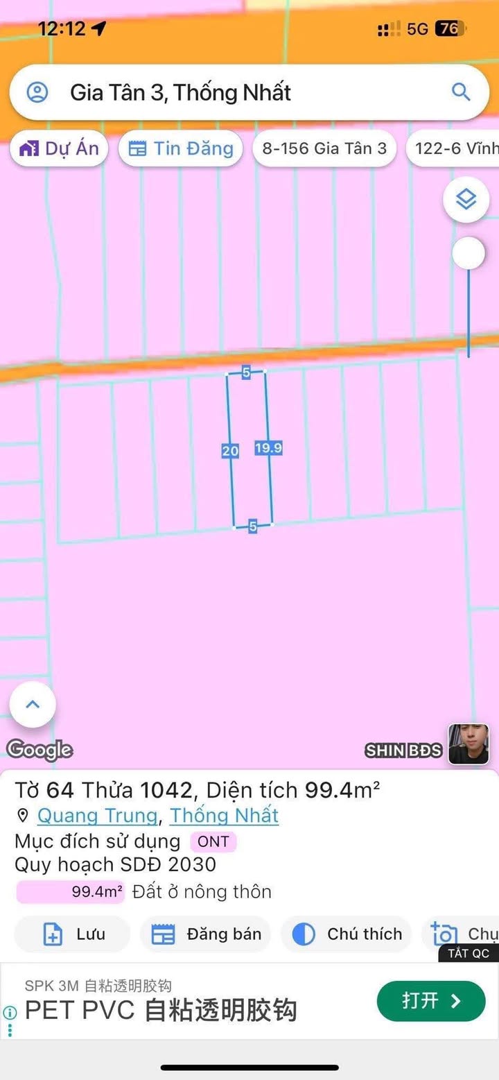 Đất thổ cư Gia Phát 100m² giá 500 triệu - Sổ đỏ chính chủ, đầu tư sinh lời!