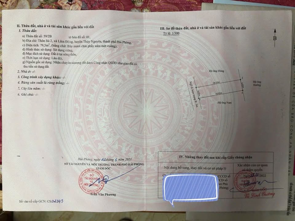 Đất nền Thiên Hương Thủy Nguyên 79.5m² giá 1.6 tỷ - Đầu tư sinh lời ngay!