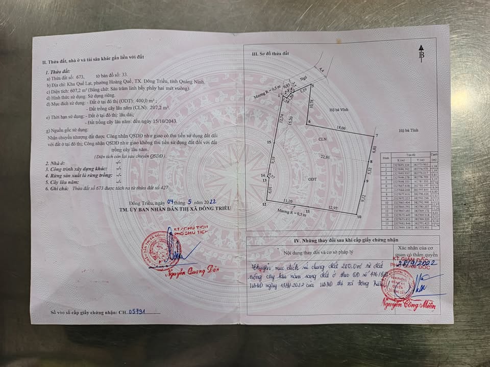 Đất Hoàng Quế - Đông Triều 800m² giá 5,2 tỷ - Vị trí đắc địa, thương lượng nhẹ!