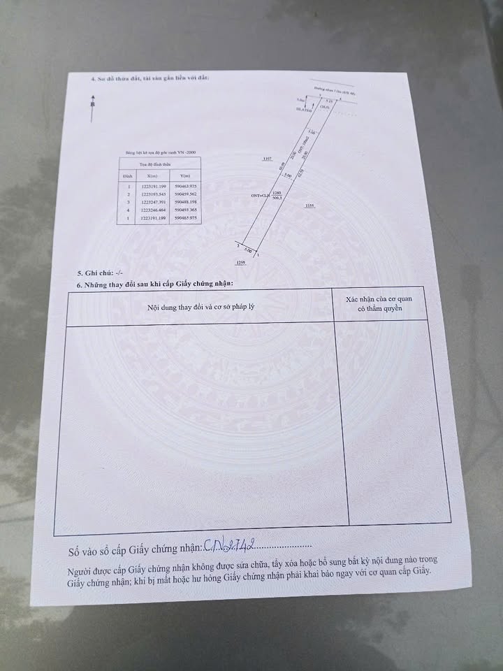 Đất nền Phú An, Bến Cát, Bình Dương 310m² giá 1.35 tỷ - Đường nhựa thông thoáng