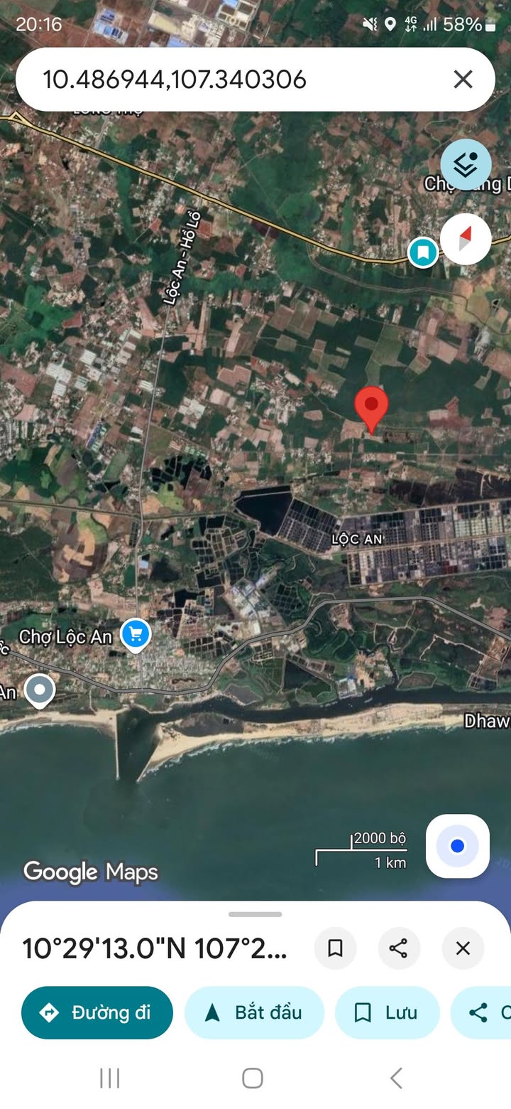 Đất nền 1000m² tại Lộc An, Đất Đỏ - Giá chỉ 850 triệu - Cơ hội đầu tư hấp dẫn!