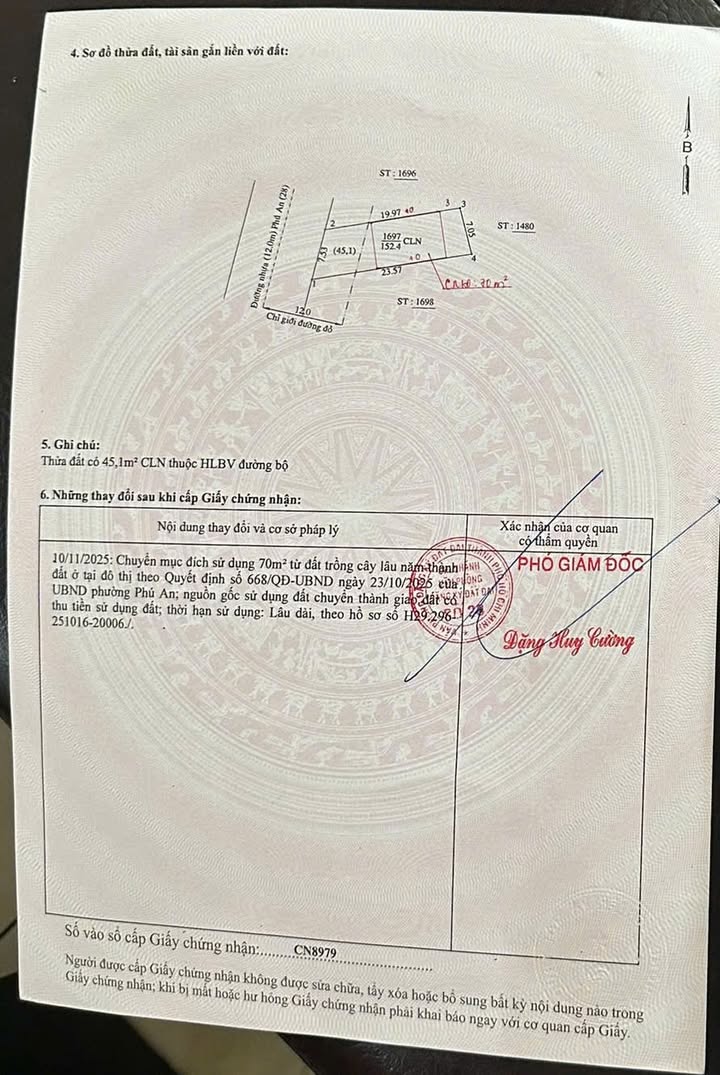 Đất nền Phú An, Bến Cát 154m² giá 1.6 tỷ - Cơ hội đầu tư lý tưởng!