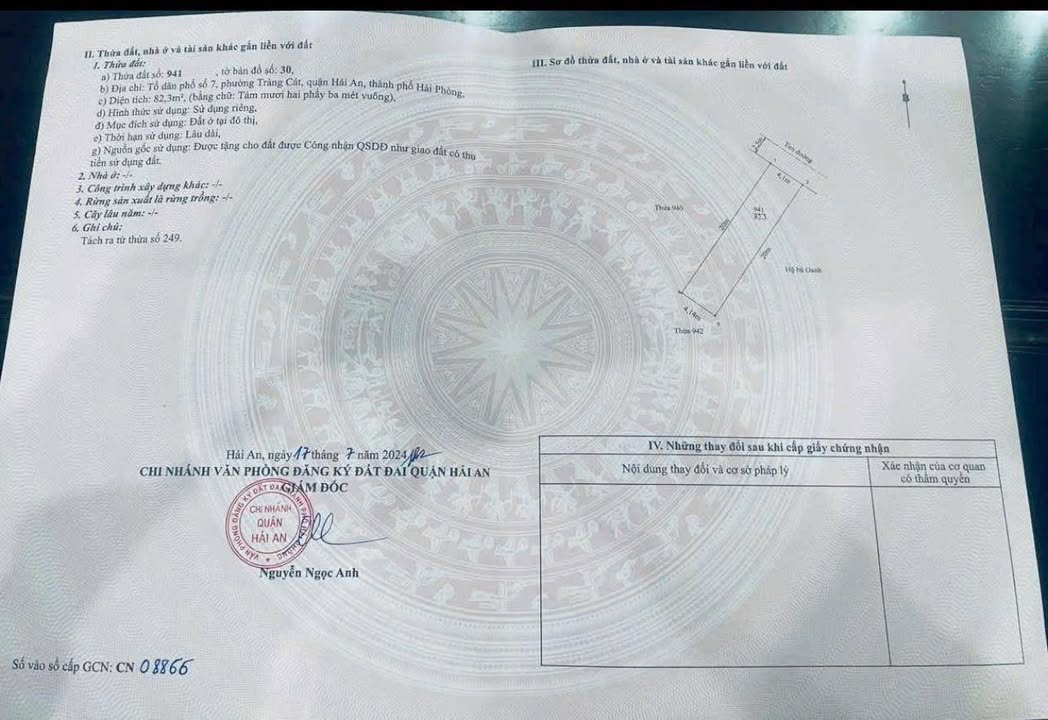 Đất nền Tràng Cát Hải Phòng 82.3m² giá 2.55 tỷ - Vị trí đắc địa, giao thông thuận tiện!