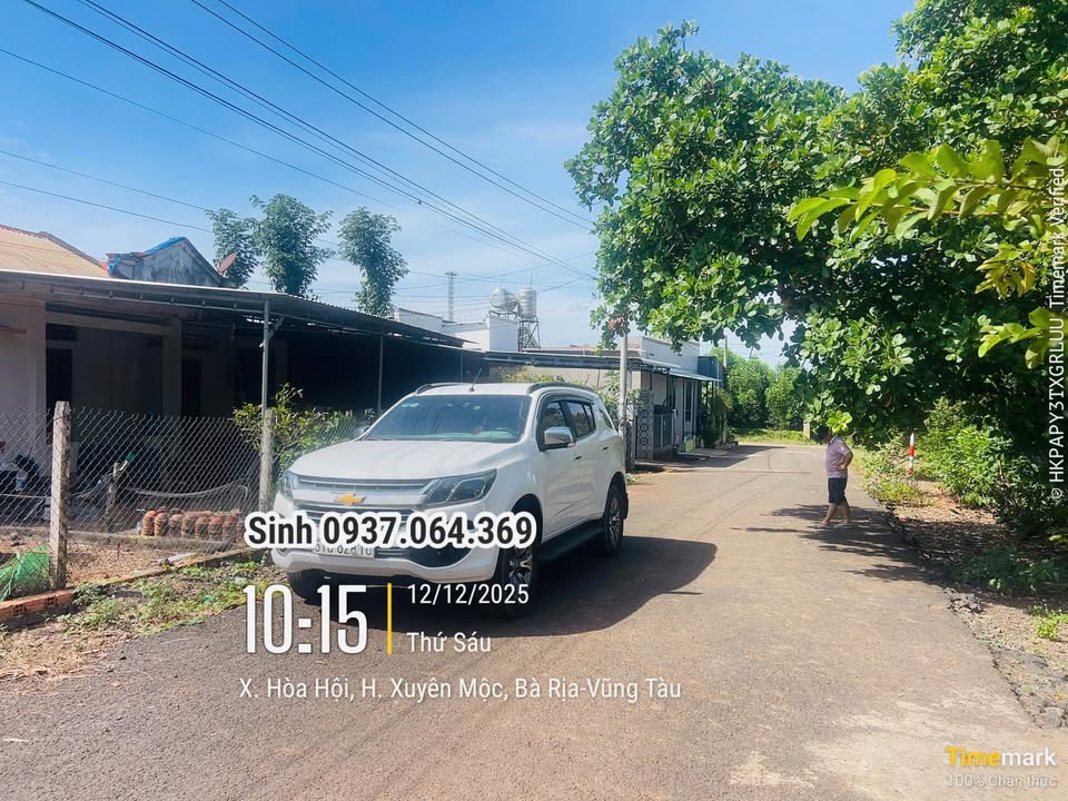 Đất thổ cư Hòa Hội Xuyên Mộc 135m² giá 400 triệu - Mặt tiền đường nhựa