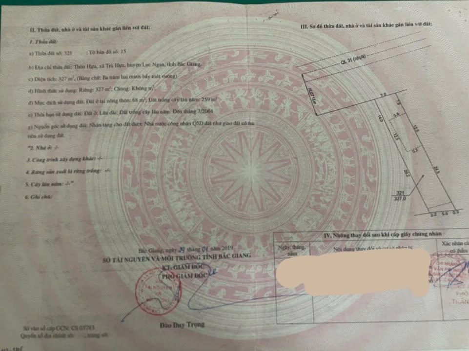 Đất mặt Quốc lộ 31 phường Chũ 327m² - Tiềm năng sinh lời cao!