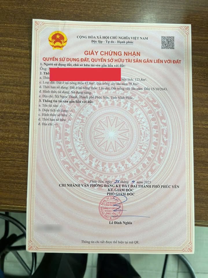 Đất nền Ngọc Thanh, Phúc Yên 123m² giá 1 tỷ - Vị trí đắc địa gần Hồ Đại Lải!