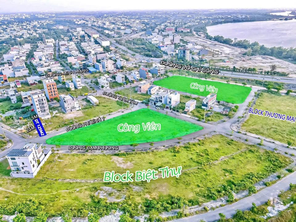 Đất nền đường Phi Bình 1, Đà Nẵng 125m² giá 5.45 tỷ - View sông tuyệt đẹp!