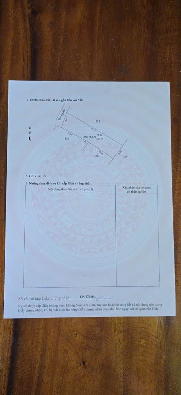 Đất thổ cư 420m² xã Hiệp Thạnh, Gò Dầu - Giá chỉ 820 triệu, chính chủ bán gấp!