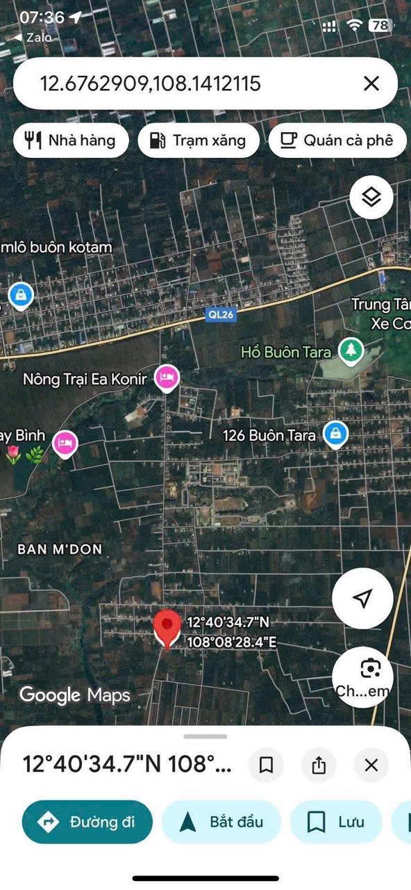 Đất nền Hòa Đông, Krông Pắc, 125m² giá chỉ 560 triệu - Tiềm năng đầu tư cao!