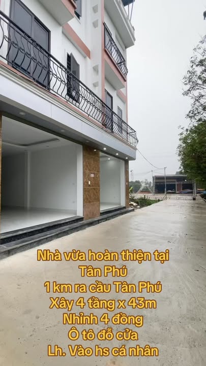 Nhà hoàn thiện tại Tân Phú, Quốc Oai 43m² giá 4.x tỷ - Ô tô đỗ cửa thoải mái!