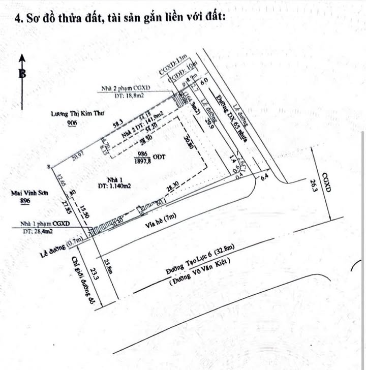 Đất góc 2 mặt tiền Võ Văn Kiệt, Định Hoà 1898m² giá 66.43 tỷ - Cơ hội đầu tư sinh lời!