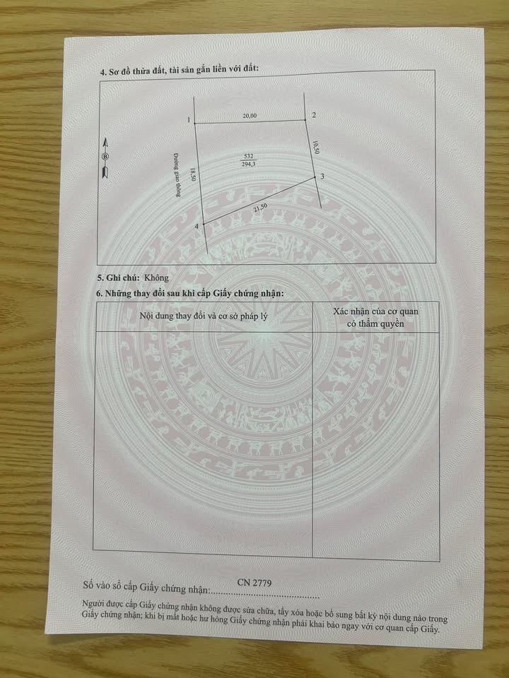 Đất thổ cư chính chủ Thanh Đình 294m² - Nằm gần trường mầm non Hoa Trà!