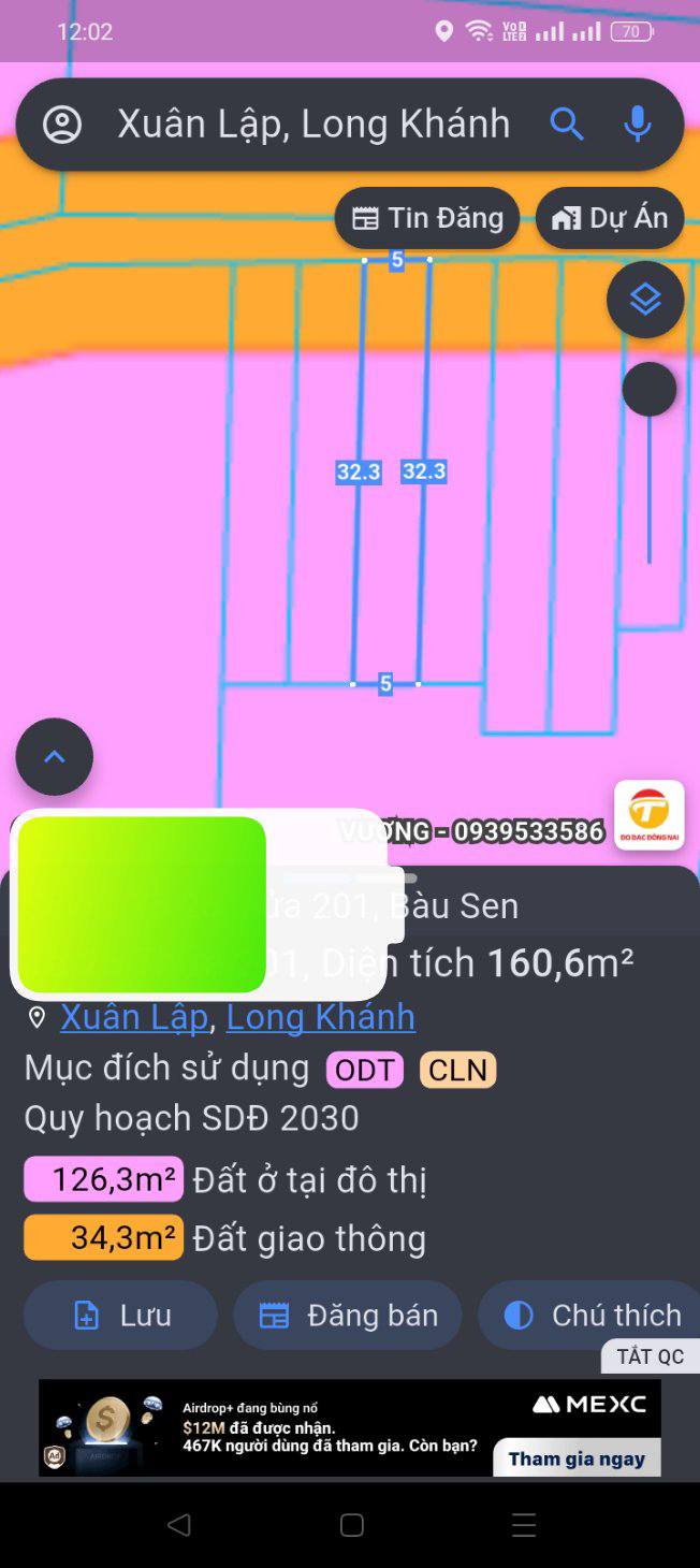Đất nền 5x32m tại phường Xuân Lập, Long Khánh - Sổ đỏ chính chủ, giá chỉ 1.2 tỷ!