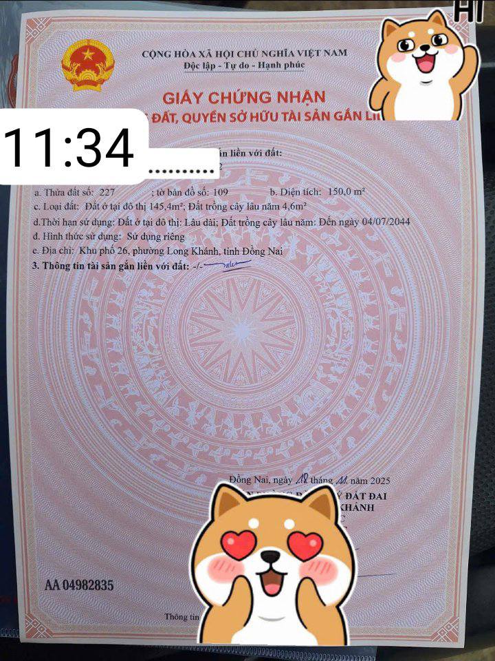 Đất nền Phú Bình, Long Khánh 150m² giá 1.25 tỷ - Sổ đỏ chính chủ, vị trí thuận lợi!