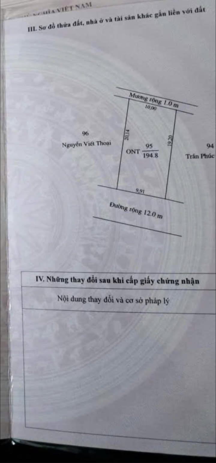 Đất nền Thạch Thắng 198m² - Sát bên trường Mầm Non, chỉ 1.7 tỷ VND!