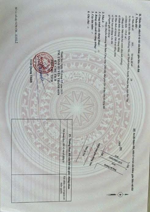 Đất nền Tỉnh Lộ 316, xã Thanh Sơn, Phú Thọ 125m² giá 1 tỷ - Đầu tư sinh lời lý tưởng!