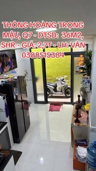 Bán đất Hoàng Trọng Mậu, Quận 7, 36m² giá 2.7 tỷ - Sổ hồng chính chủ!